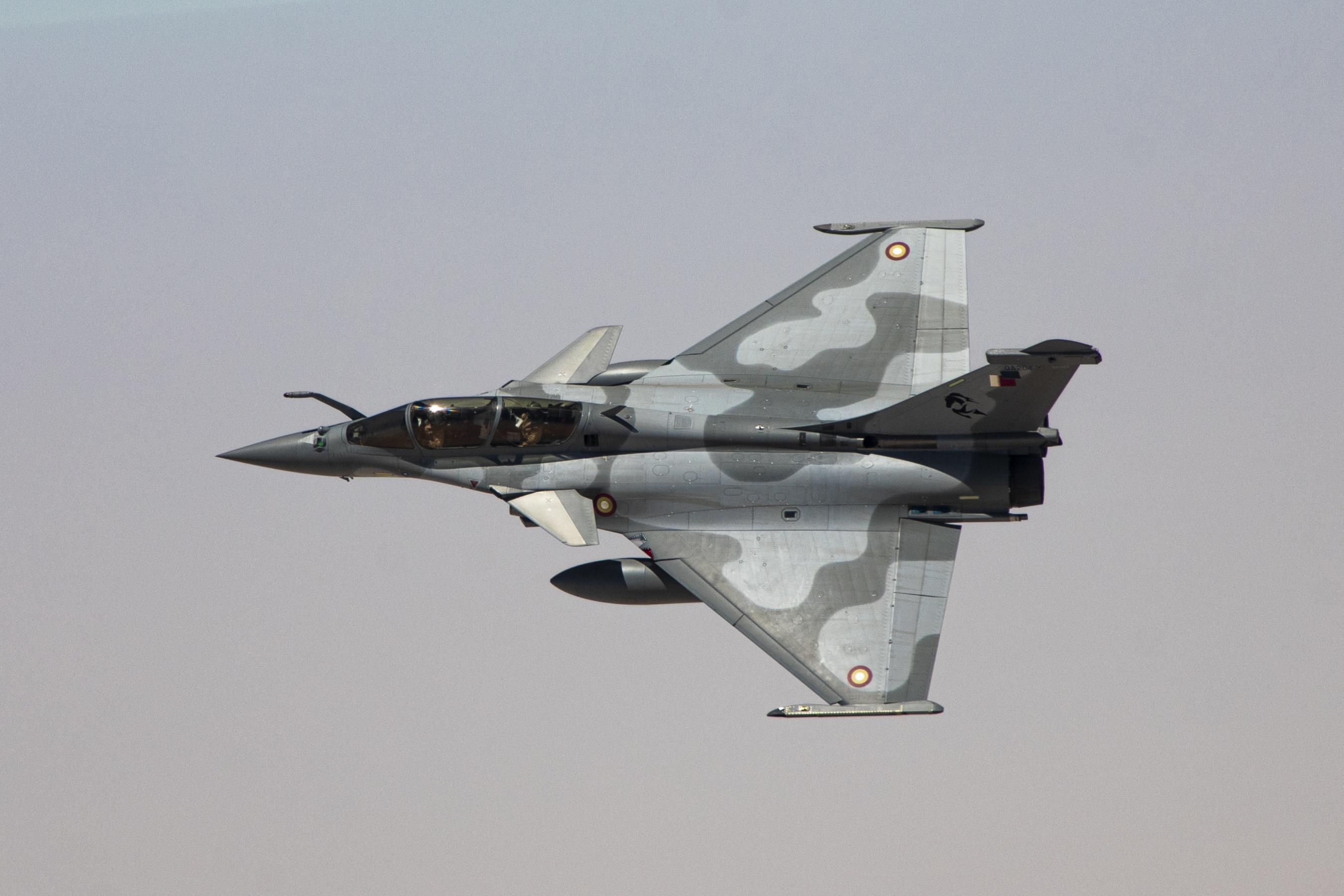 Qatar aircraft in flight.